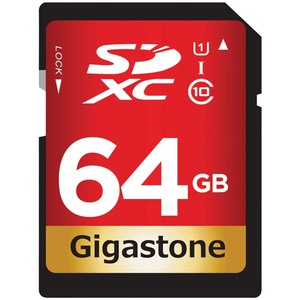 Gigastone GS-SDXC80U1-64GB-R Prime Series SDXC Card (64...