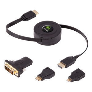 ReTrak ETCABLEHDM Retractable Standard HDMI Cable with ...