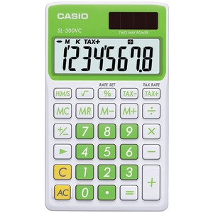 CASIO SL300VCGNSIH Solar Wallet Calculator with 8-Digit...