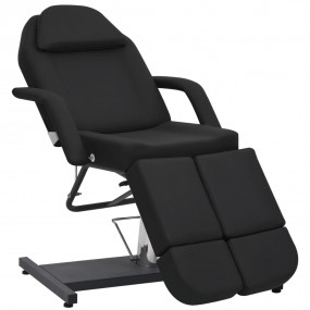 Treatment Chair Black Faux Leather Large Adjustable Arm...