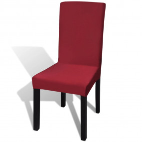 Imag:Cover Set of 6 Burgundy 90% Polyester, 10% Spandex Universal
