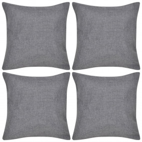 Cushion Cover Anthracite 100% Polyester 15.7 x 15.7 in