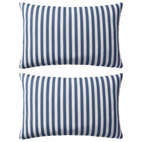 Outdoor Pillow Set of 2 Navy Polyester fabric with 1 lb...