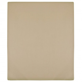 Jersey Fitted Sheet Set of 2 Taupe 100% Cotton 63 x 79 ...