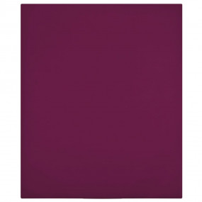 Jersey Fitted Sheet Set of 2 Bordeaux 100% cotton 70.9 ...
