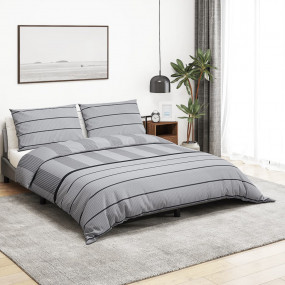 Duvet Cover Set Set of 2 Grey 100% Cotton 78.7 in x 86....