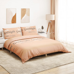 Duvet Cover Set Set of 2 Pink 100% Cotton 78.7 x 78.7 i...