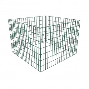 Compost Bin Green Powder Coated Steel 39.4 x 39.4 x 27....