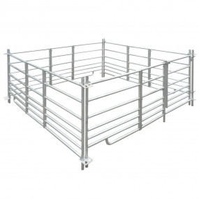 Sheep Hurdle Galvanized Steel 72 x 72 x 36 in Collapsib...