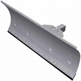 Snow Plow Blade Silver Steel and rubber Large Height-Ad...