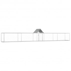 Chicken Coop Silver Galvanized steel Large Durable Chic...