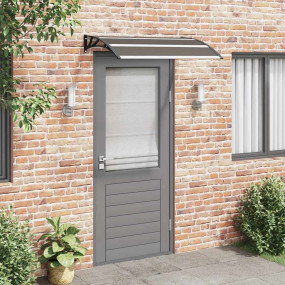 Door Canopy Black Polycarbonate, ABS, Aluminum 47.2 x 2...