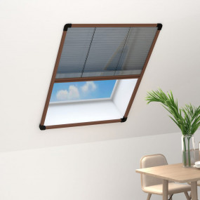 Window Screen Brown frame with black mesh