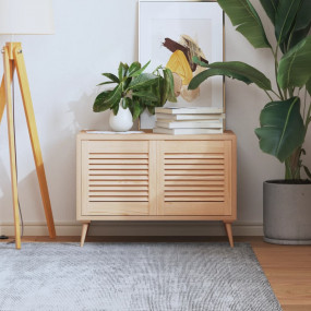 Imag:Cabinet Door Set of 2 Natural Wood Solid Pine Wood Standard