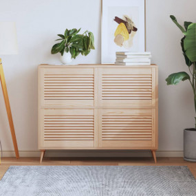 Imag:Cabinet Door Set of 4 Natural Pine Solid Pine Wood