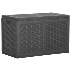 Storage Box Black Polypropylene with rattan look 47.6 g...