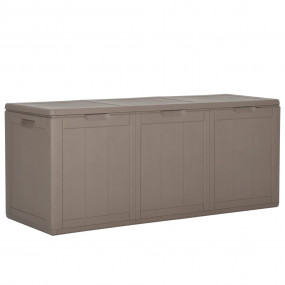 Storage Box Brown Polypropylene with rattan look Large