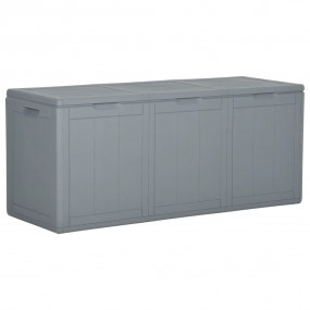 Storage Box Grey Polypropylene Large Modern Lightweight