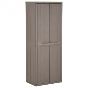 Garden Cabinet Brown 100% Polypropylene 25.6 x 17.7 x 6...