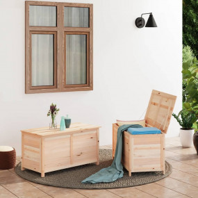 Cushion Box Natural wood Solid Fir Wood Medium Cushion ...