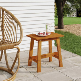 Stool Natural Wood Solid Acacia wood Medium Decorative ...