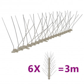 Bird & Pigeon Spikes Set Transparent and Grey