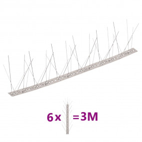 Bird & Pigeon Spikes Set Silver Stainless steel Set of ...