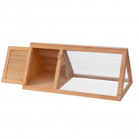 Animal Cage Brown Fir wood Durable Animal Cage Rectangu...