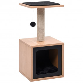 Cat Tree Brown Wood Cat Tree Rectangular Cat Trees