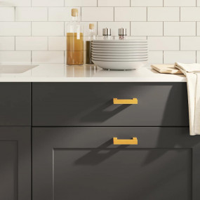 Cabinet Handle Set of 10 Gold Stainless steel Standard ...