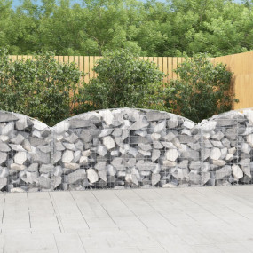 Gabion Basket Silver Galvanized iron 78.7x11.8x31.5/39....