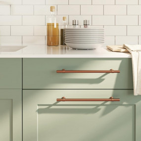 Cabinet Handle Set of 5 Bronze Stainless Steel Large Du...