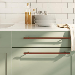Cabinet Handle Set of 5 Bronze Stainless Steel 12.6 in ...