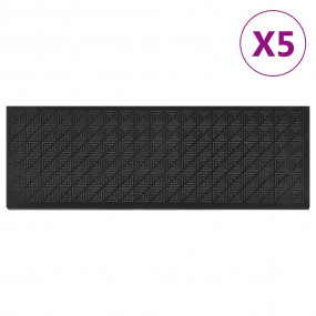 Stair Tread Black Rubber 9.8x29.5 in Stair Tread Rectan...
