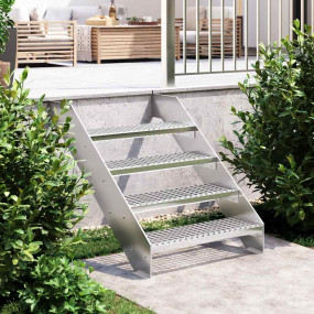 Grate Step Silver Galvanized Steel 27.6 x 9.4 x 2.8 in ...