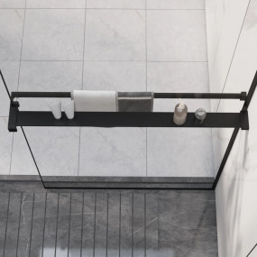 Shower Shelf Black Aluminum alloy 31.5 in long Minimali...