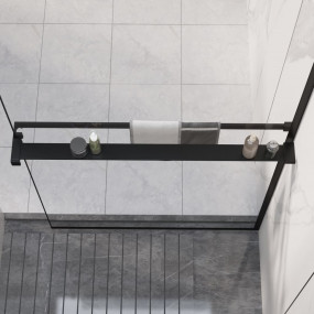 Shower Shelf Black Aluminum Alloy Large Durable Shower ...