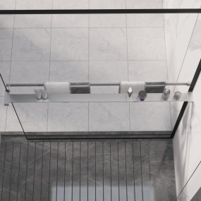 Shower Shelf Chrome Aluminum alloy 45.3 in Shower Shelf