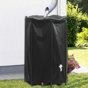 Water Tank Black PVC Large Foldable Water Tank Cylindri...