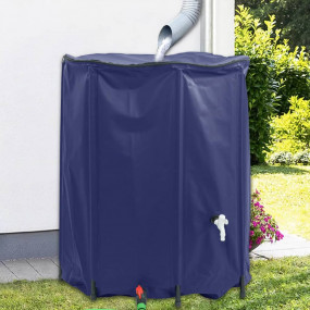 Water Tank Blue PVC Large Foldable Water Tank Cylindric...