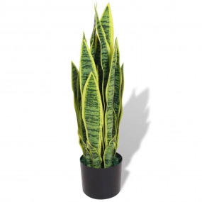 Fake Plant Green Plastic and iron wire, Real wood 25.6 ...