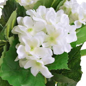 Artificial Plant White,Pale Green Plastic,Iron Wire,Pol...