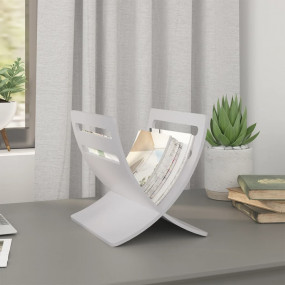 Magazine Rack White Poplar plywood Compact Magazine Rac...