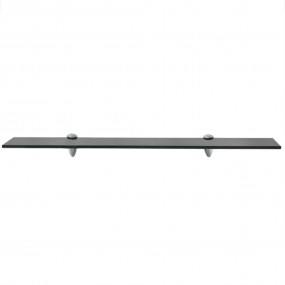 Floating Shelf Black Tempered Safety Glass Medium Wall ...
