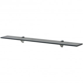 Floating Shelf Black Tempered safety glass Wall mountin...