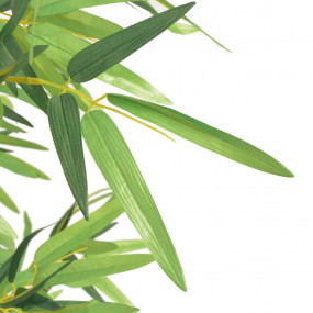 Artificial Plant Green Fabric, Plastic, Iron, Real Bamb...