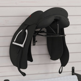 Imag:Saddle Rack Black Powder-coated iron Compact Portable