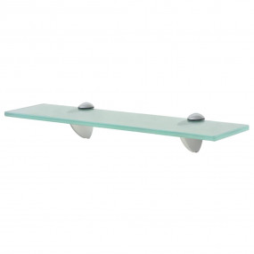 Floating Shelf Clear Tempered Safety Glass, Zinc Alloy ...