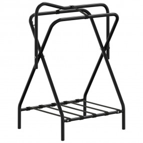 Imag:Saddle Rack Black Powder-coated steel Compact Foldable
