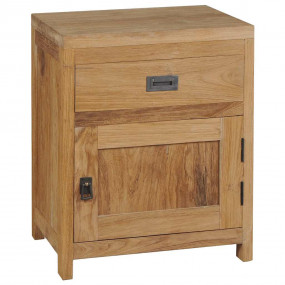 Bedside Cabinet Teak Solid Teak Medium Bedside Cabinet